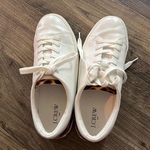White J. Crew sneakers